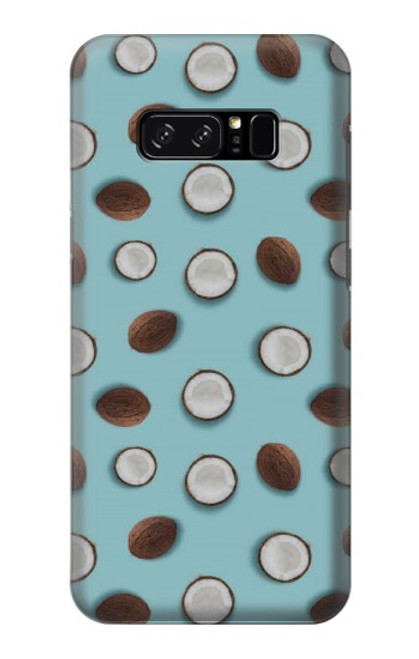 W3860 Coconut Dot Pattern Hülle Schutzhülle Taschen und Leder Flip für Note 8 Samsung Galaxy Note8