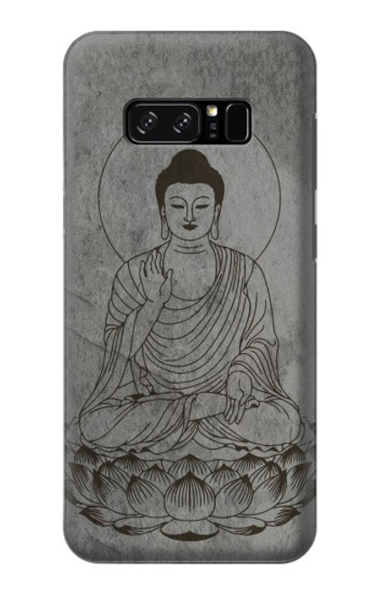 W3873 Buddha Line Art Hülle Schutzhülle Taschen und Leder Flip für Note 8 Samsung Galaxy Note8