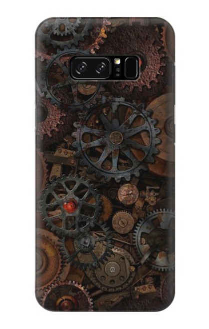 W3884 Steampunk Mechanical Gears Hülle Schutzhülle Taschen und Leder Flip für Note 8 Samsung Galaxy Note8