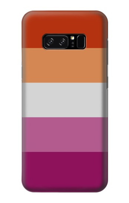 W3887 Lesbian Pride Flag Hülle Schutzhülle Taschen und Leder Flip für Note 8 Samsung Galaxy Note8