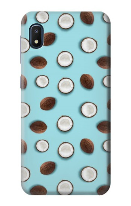 W3860 Coconut Dot Pattern Hülle Schutzhülle Taschen und Leder Flip für Samsung Galaxy A10e