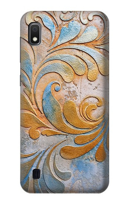 W3875 Canvas Vintage Rugs Hülle Schutzhülle Taschen und Leder Flip für Samsung Galaxy A10