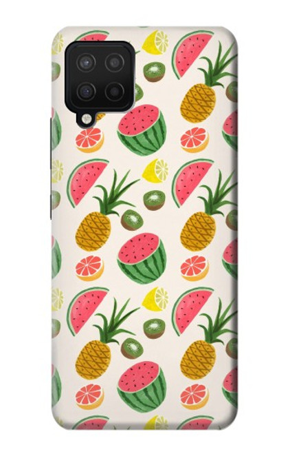 W3883 Fruit Pattern Hülle Schutzhülle Taschen und Leder Flip für Samsung Galaxy A12