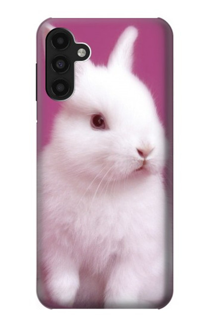 W3870 Cute Baby Bunny Hülle Schutzhülle Taschen und Leder Flip für Samsung Galaxy A13 4G