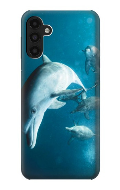 W3878 Dolphin Hülle Schutzhülle Taschen und Leder Flip für Samsung Galaxy A13 4G