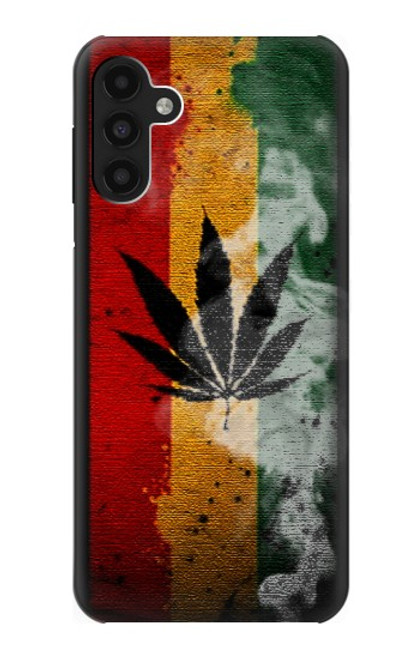 W3890 Reggae Rasta Flag Smoke Hülle Schutzhülle Taschen und Leder Flip für Samsung Galaxy A13 4G