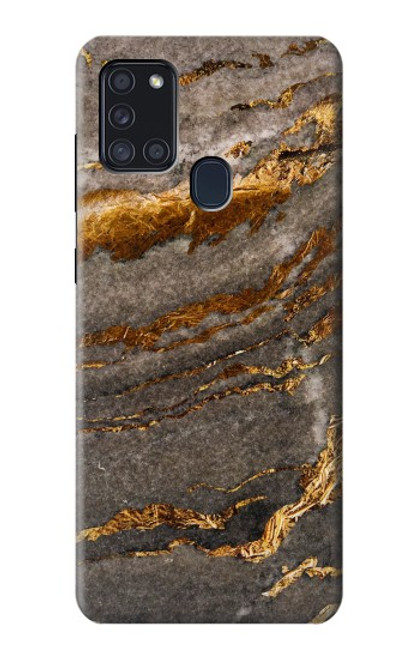 W3886 Gray Marble Rock Hülle Schutzhülle Taschen und Leder Flip für Samsung Galaxy A21s