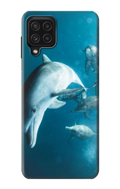 W3878 Dolphin Hülle Schutzhülle Taschen und Leder Flip für Samsung Galaxy A22 4G