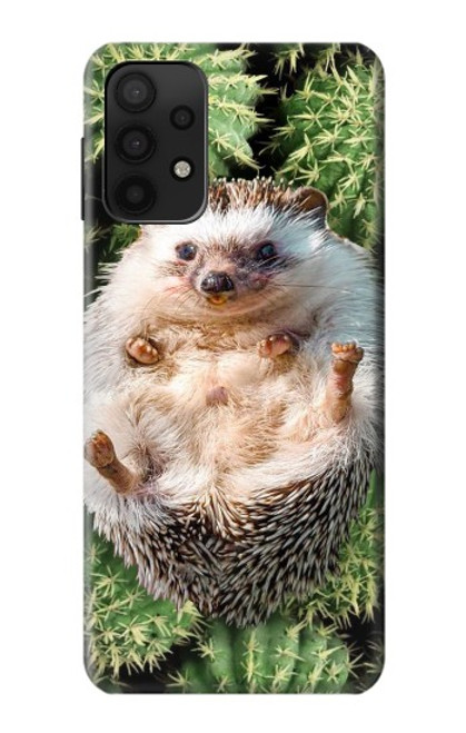 W3863 Pygmy Hedgehog Dwarf Hedgehog Paint Hülle Schutzhülle Taschen und Leder Flip für Samsung Galaxy A32 5G
