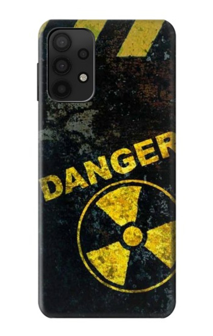 W3891 Nuclear Hazard Danger Hülle Schutzhülle Taschen und Leder Flip für Samsung Galaxy A32 5G