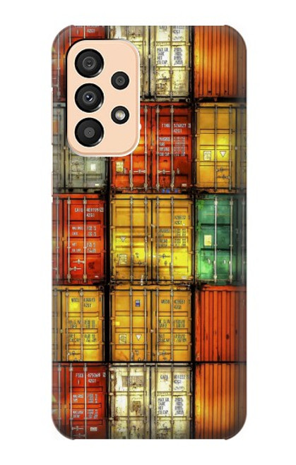 W3861 Colorful Container Block Hülle Schutzhülle Taschen und Leder Flip für Samsung Galaxy A33 5G