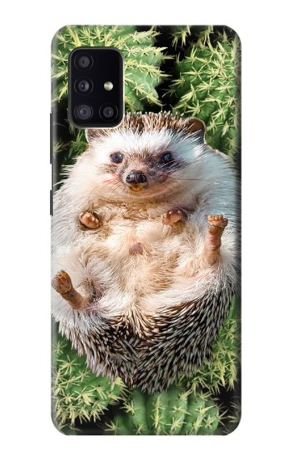 W3863 Pygmy Hedgehog Dwarf Hedgehog Paint Hülle Schutzhülle Taschen und Leder Flip für Samsung Galaxy A41