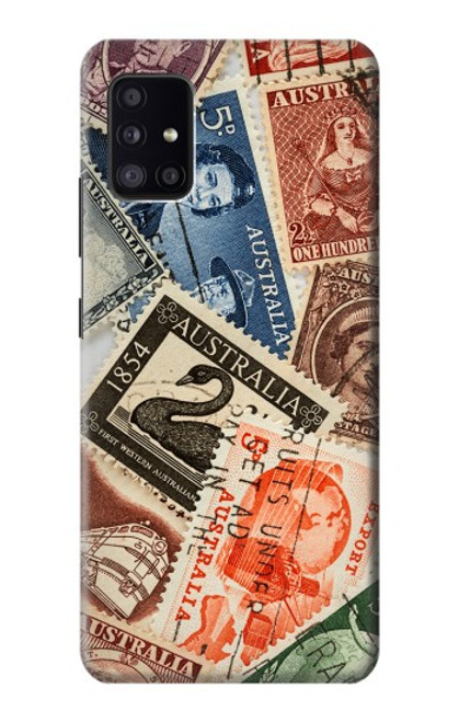 W3900 Stamps Hülle Schutzhülle Taschen und Leder Flip für Samsung Galaxy A41