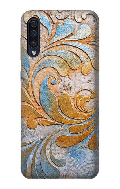 W3875 Canvas Vintage Rugs Hülle Schutzhülle Taschen und Leder Flip für Samsung Galaxy A50