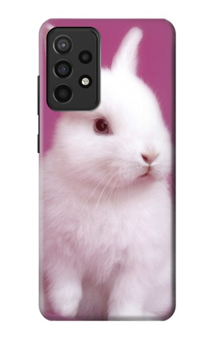 W3870 Cute Baby Bunny Hülle Schutzhülle Taschen und Leder Flip für Samsung Galaxy A52, Galaxy A52 5G