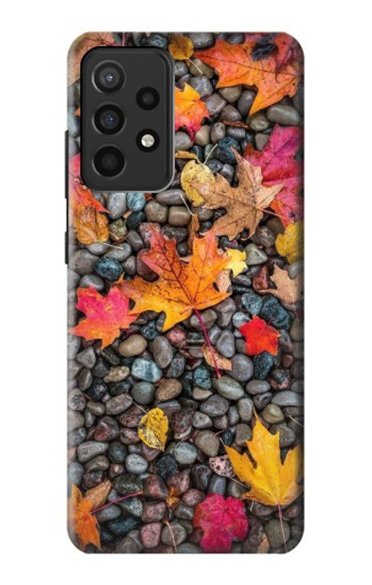 W3889 Maple Leaf Hülle Schutzhülle Taschen und Leder Flip für Samsung Galaxy A52, Galaxy A52 5G