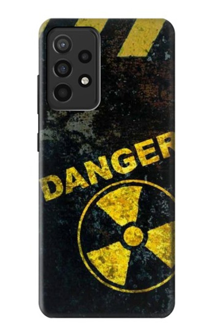W3891 Nuclear Hazard Danger Hülle Schutzhülle Taschen und Leder Flip für Samsung Galaxy A52, Galaxy A52 5G