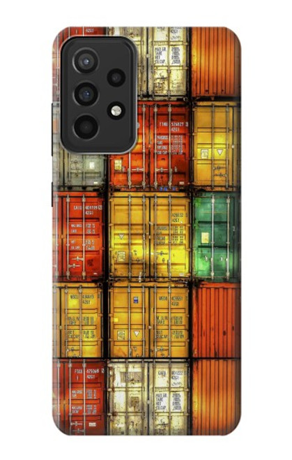 W3861 Colorful Container Block Hülle Schutzhülle Taschen und Leder Flip für Samsung Galaxy A52s 5G
