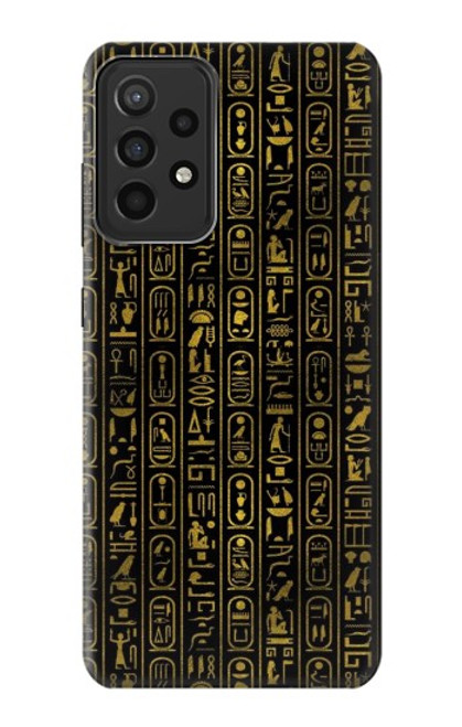 W3869 Ancient Egyptian Hieroglyphic Hülle Schutzhülle Taschen und Leder Flip für Samsung Galaxy A52s 5G