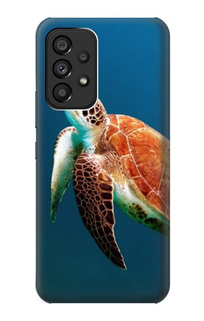 W3899 Sea Turtle Hülle Schutzhülle Taschen und Leder Flip für Samsung Galaxy A53 5G