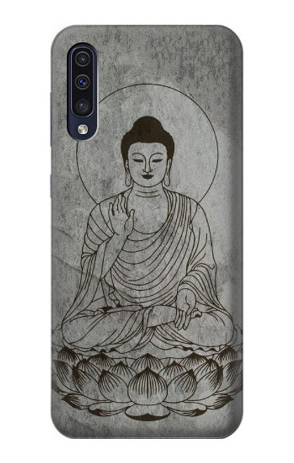 W3873 Buddha Line Art Hülle Schutzhülle Taschen und Leder Flip für Samsung Galaxy A70