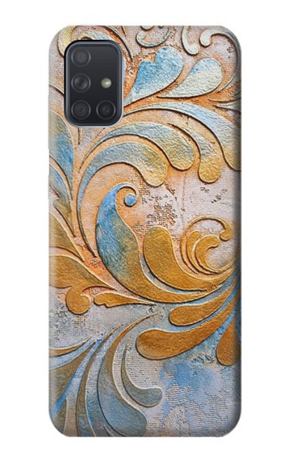 W3875 Canvas Vintage Rugs Hülle Schutzhülle Taschen und Leder Flip für Samsung Galaxy A71 5G