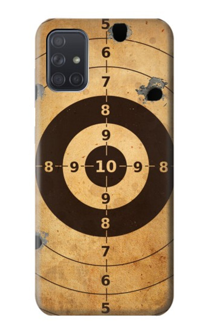 W3894 Paper Gun Shooting Target Hülle Schutzhülle Taschen und Leder Flip für Samsung Galaxy A71 5G