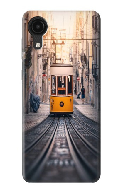 W3867 Trams in Lisbon Hülle Schutzhülle Taschen und Leder Flip für Samsung Galaxy A03 Core