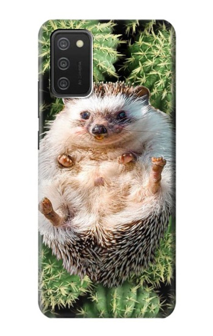 W3863 Pygmy Hedgehog Dwarf Hedgehog Paint Hülle Schutzhülle Taschen und Leder Flip für Samsung Galaxy A03S