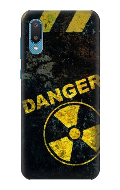 W3891 Nuclear Hazard Danger Hülle Schutzhülle Taschen und Leder Flip für Samsung Galaxy A04, Galaxy A02, M02