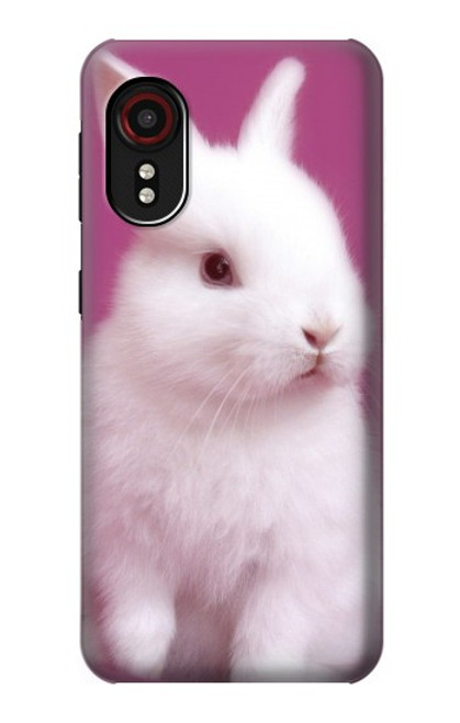 W3870 Cute Baby Bunny Hülle Schutzhülle Taschen und Leder Flip für Samsung Galaxy Xcover 5