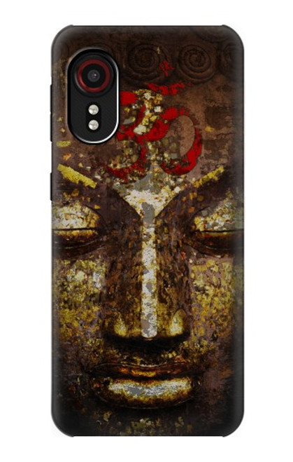 W3874 Buddha Face Ohm Symbol Hülle Schutzhülle Taschen und Leder Flip für Samsung Galaxy Xcover 5