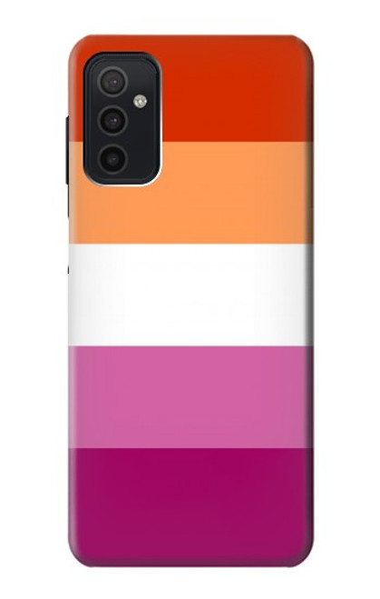 W3887 Lesbian Pride Flag Hülle Schutzhülle Taschen und Leder Flip für Samsung Galaxy M52 5G