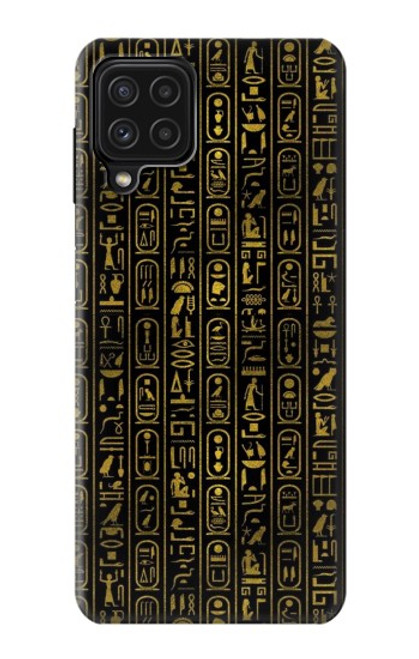 W3869 Ancient Egyptian Hieroglyphic Hülle Schutzhülle Taschen und Leder Flip für Samsung Galaxy M22