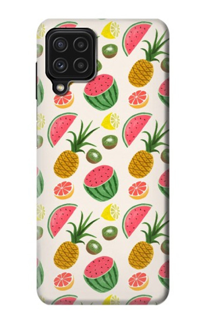 W3883 Fruit Pattern Hülle Schutzhülle Taschen und Leder Flip für Samsung Galaxy M22