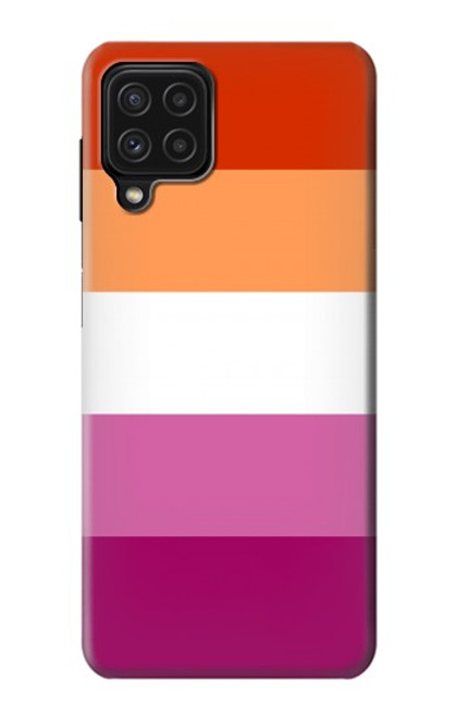 W3887 Lesbian Pride Flag Hülle Schutzhülle Taschen und Leder Flip für Samsung Galaxy M22