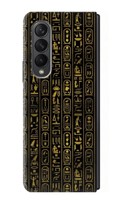 W3869 Ancient Egyptian Hieroglyphic Hülle Schutzhülle Taschen Flip für Samsung Galaxy Z Fold 3 5G