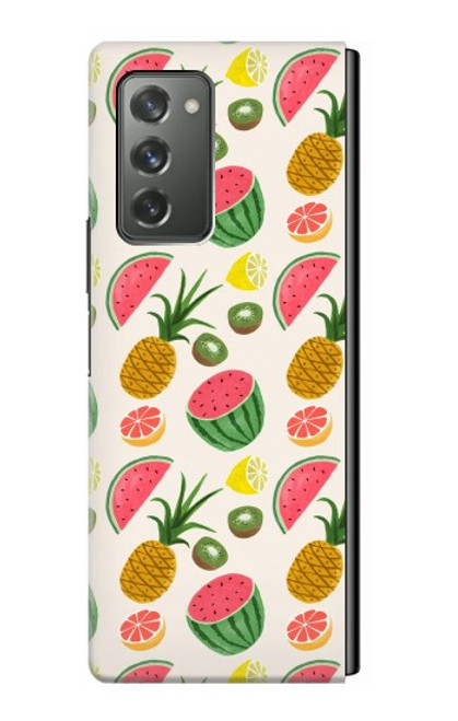 W3883 Fruit Pattern Hülle Schutzhülle Taschen Flip für Samsung Galaxy Z Fold2 5G