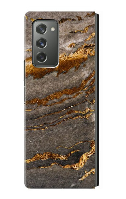 W3886 Gray Marble Rock Hülle Schutzhülle Taschen Flip für Samsung Galaxy Z Fold2 5G