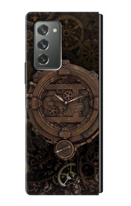 W3902 Steampunk Clock Gear Hülle Schutzhülle Taschen Flip für Samsung Galaxy Z Fold2 5G