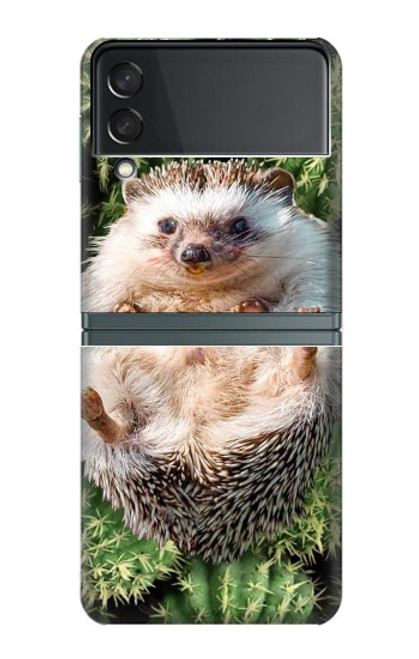 W3863 Pygmy Hedgehog Dwarf Hedgehog Paint Hülle Schutzhülle Taschen Flip für Samsung Galaxy Z Flip 3 5G