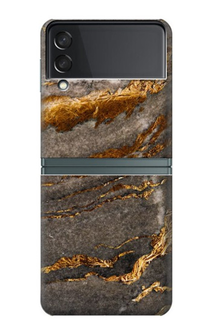 W3886 Gray Marble Rock Hülle Schutzhülle Taschen Flip für Samsung Galaxy Z Flip 3 5G