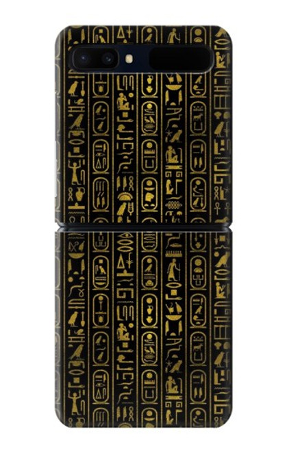 W3869 Ancient Egyptian Hieroglyphic Hülle Schutzhülle Taschen Flip für Samsung Galaxy Z Flip 5G