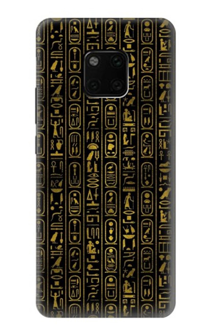 W3869 Ancient Egyptian Hieroglyphic Hülle Schutzhülle Taschen und Leder Flip für Huawei Mate 20 Pro