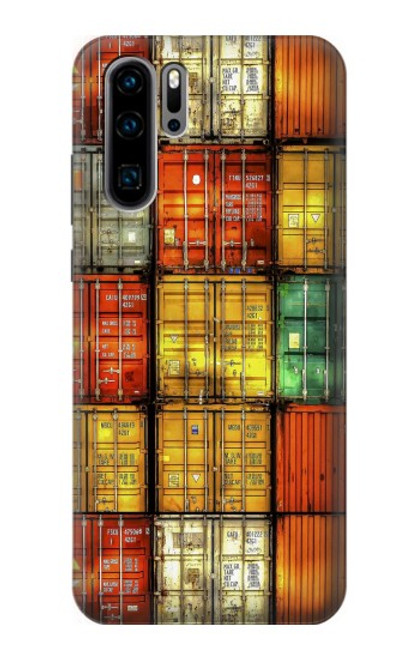 W3861 Colorful Container Block Hülle Schutzhülle Taschen und Leder Flip für Huawei P30 Pro