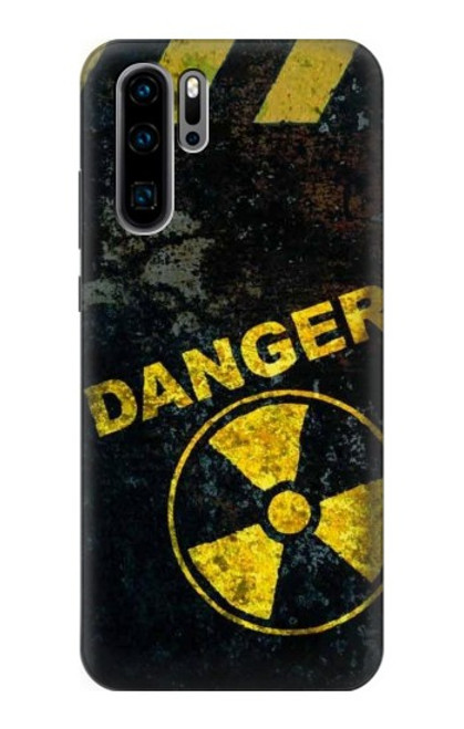 W3891 Nuclear Hazard Danger Hülle Schutzhülle Taschen und Leder Flip für Huawei P30 Pro