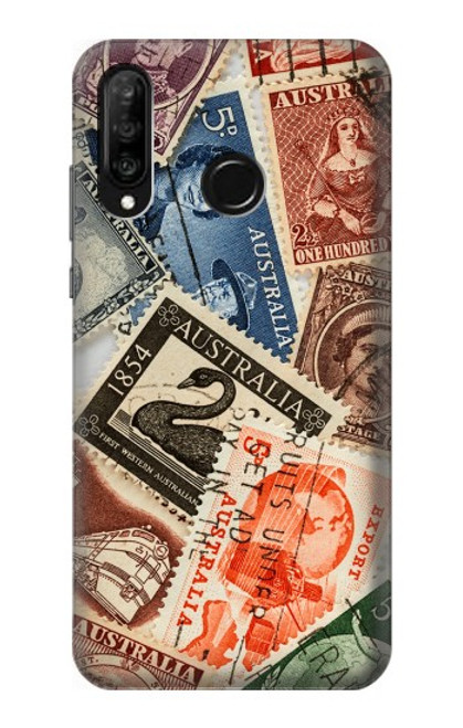 W3900 Stamps Hülle Schutzhülle Taschen und Leder Flip für Huawei P30 lite