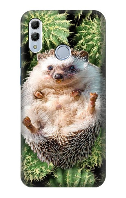 W3863 Pygmy Hedgehog Dwarf Hedgehog Paint Hülle Schutzhülle Taschen und Leder Flip für Huawei Honor 10 Lite, Huawei P Smart 2019