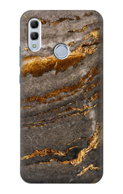 W3886 Gray Marble Rock Hülle Schutzhülle Taschen und Leder Flip für Huawei Honor 10 Lite, Huawei P Smart 2019