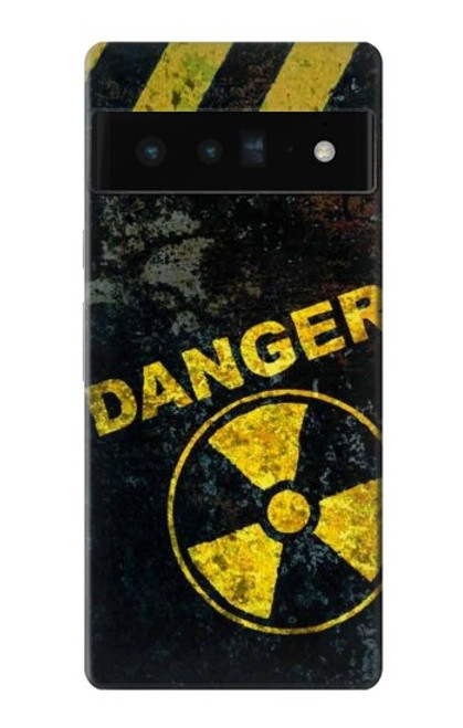 W3891 Nuclear Hazard Danger Hülle Schutzhülle Taschen und Leder Flip für Google Pixel 6 Pro